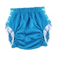 thumbnail image 3 of Pañal de tela reutilizable unisex para adultos, con apertura lateral, lavable, ajustable, con broches, para nadar, para personas mayores, ligero Azul XXL, 3 of 8