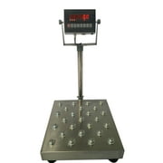 Shipping Bench Scale Ball Roll Top Floor Scale 16" x 16" Platter 300 lb NTEP