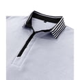 thumbnail image 2 of Enridrech Mens Casual Tee Top Collared Short Sleeve Tshirt with Button Comfort Breathable Cotton Solid Color Tees Shirt, 2 of 6