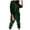Green, variant on Brilliant 2 Piece Outfit for Women Womens Fall Clothing Sets Women's Casual Color Long-Sleeve Drawstring Hooded Tops Pants Sets Sports Suits Green S