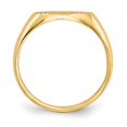 thumbnail image 2 of 14k Yellow Gold Diamond Signet Ring, 2 of 5