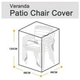 thumbnail image 4 of Toystoory Cubiertas para muebles de exterior resistentes a la intemperie, muebles de exterior que parecen nuevos, cubierta para lluvia fácil de Jardín y Patio Verde 68x68x120cm, 4 of 6