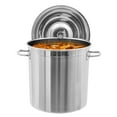 thumbnail image 4 of TFCFL 74L/78QT Stock Pot Stainless Steel Large Kitchen Soup Pot Big Cooking Pot For Restaurant, 4 of 20