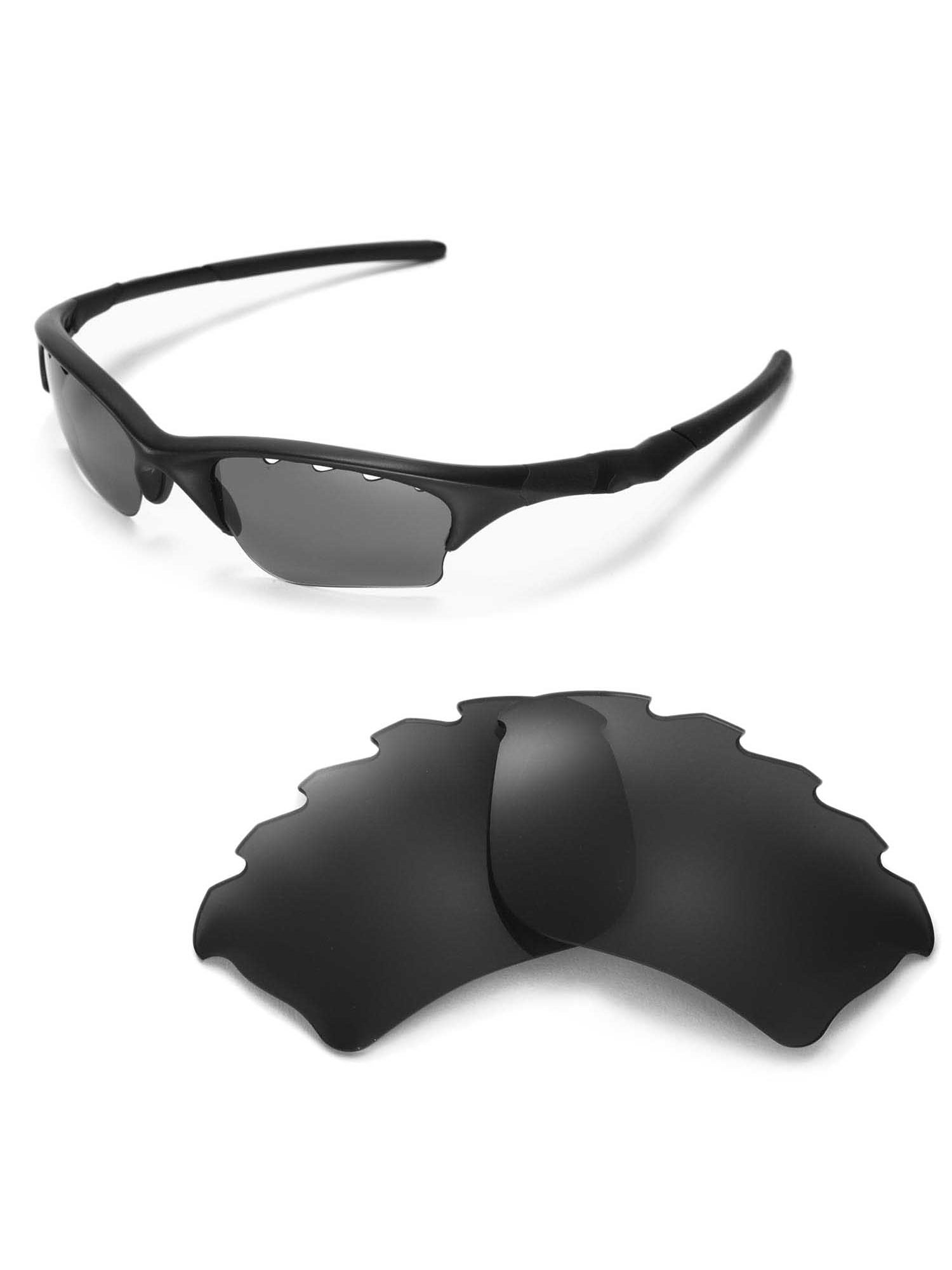 zoom Ray Datter Walleva Black Polarized Vented Replacement Lenses for Oakley Half Jacket  XLJ Sunglasses - Walmart.com