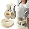 thumbnail image 2 of CJiaWei Lumbar Support Pad Orthopedic Lumbar Cushion Chair Backrest Pillow Chair Gaming Chair Backrest Pad Adjustable Slider, 2 of 5