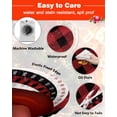 thumbnail image 5 of Fitted Round Tablecloths Table Covers 55-60in,Christmas Classic Red and Black Check Waterproof Elastic Edged Table Cloth for Kitchen Dining Holiday Party Tables Decor,Vintage Linen, 5 of 6