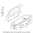 thumbnail image 5 of Rexka 15 Clips De Moldura Basculante Para Hyundai Kia 87756-2E000, 5 of 5