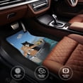 thumbnail image 6 of Yiaed Two Brave Cats Are Floating On The Sea Iceberg Print Carpet Floor Mats for Cars, Auto Accessories Front & Rear Car Floor Mats Car Floor Foot Mat Sets of 4 Pieces, 6 of 7