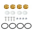 thumbnail image 1 of Unique Bargains 4 Set Oval Bumper Quick Release Quick Release Front Rear Bumper Fasteners Quick Gold Tone, 1 of 6