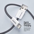 thumbnail image 4 of Liquipel Powertek Pastel Braided USB-A to Lightning - Grey, 4 of 7
