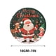 thumbnail image 3 of Penkiiy 30 pcs Platos de Navidad de Santa Claus desechables, Platos de Navidad de plástico blanco con borde rojo, Platos de cena de Navidad, Decoraciones de la fiesta de, 3 of 6