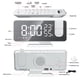 thumbnail image 2 of Alarmas Duales Apagado Automático Reloj Despertador LED para El Oficina () Blanco, 2 of 9