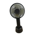 thumbnail image 1 of Mini ventilador de refrigeración, pequeño ventilador eléctrico personal recargable por USB, 3 velocidades, portátil Negro, 1 of 9