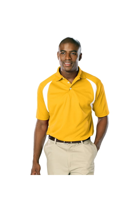 BlueGeneration Mens Wicking Contrast Insert - Yellow 5 Extra Large Trim White