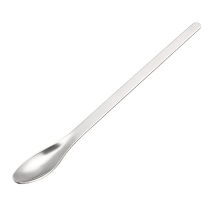 Uxcell 160mm Stainless Steel Micro Scoop Reagent Sampling Spoon 5 Pack
