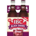 thumbnail image 2 of IBC Black Cherry Made with Sugar Soda, 12 fl oz, 4 Pack Glass Bottles, 2 of 7