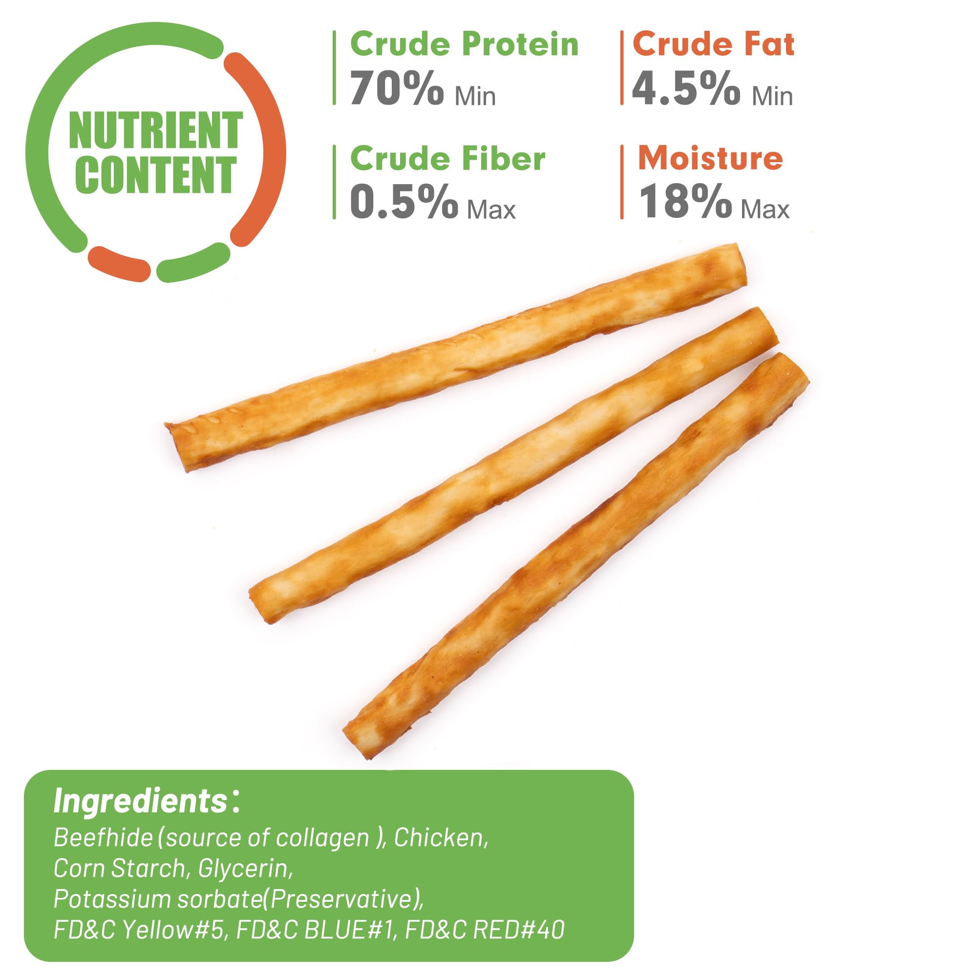 MON2SUN Chicken Collagen Sticks Small Dog Treats, 21.16 oz (75 Count)