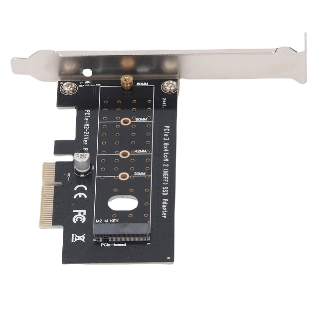 PCIe To NGFF Adapter, PCI Express Riser Card NVMe SerialATA M.2 Slot 32Gbps High Speed Gold Plated Connector for 2230 2242 2260 2280 22110 SSD