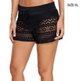 thumbnail image 2 of Soidarity Pantalones cortos de encaje inferior, bañadores a juego, calzoncillos de baño, reutilizable, ropa de playa ligera de poliéster, Deportes acuáticos Negro SG Soidarity OD020832-04B, 2 of 6