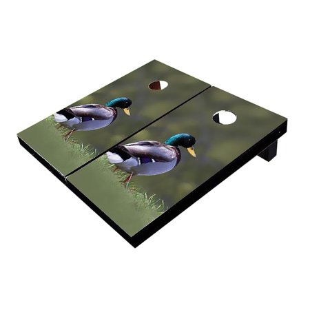 Skip's Garage Mallard Solid Wood Cornhole Board Set