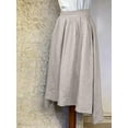 thumbnail image 4 of High Low Maxi Skirt with Pockets Women's Asymmetrical Long Skirts Casual Comfortable A-Line Skirts for Spring Autumn, 4 of 7