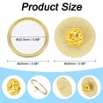 thumbnail image 2 of Unique Bargains Sublimation Blank Button, 30 Pcs 0.98 Inch Aluminum, Golden White, 2 of 6
