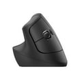 thumbnail image 4 of Logitech Souris Ergonomique Verticale Lift pour Entreprise, Gauche - Souris Verticale - Ergonomique - Gaucher - 6 Boutons - Sans Fil - 2,4 GHz, Bluetooth - Récepteur USB Logitech Logi Bolt - graphite, 4 of 19