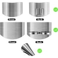 thumbnail image 3 of Stainless Steel Finger Protectors Finger Guard,Stainless Steel Finger Guard Finger Protector,6Pcs Finger Guard Slicing Cutting Protector, Kitchen Finger Hand Protector,Knife Cutting Protectors, 3 of 7