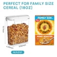 thumbnail image 2 of Juego de recipientes para cereales Vtopmart, 3 unidades, 4 litros, herméticos para almacenar alimentos, 2 of 6