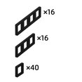 thumbnail image 5 of Clavier Mécanique en Mousse Switch Sandwich Coton Switch Coussinets de Positionnement en Éponge, 5 of 5