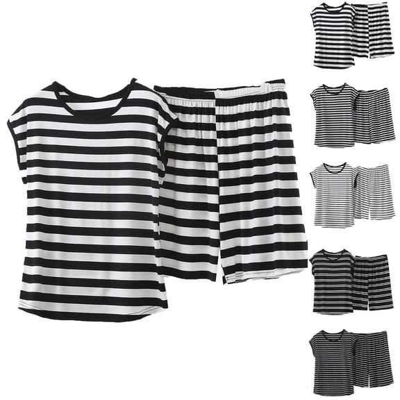 mihongmao Summer Outfits Women's Athletic Clothing Sets Fashion Women Sleeveless Round-Neck Short Casual Pullover Comfy Set White L