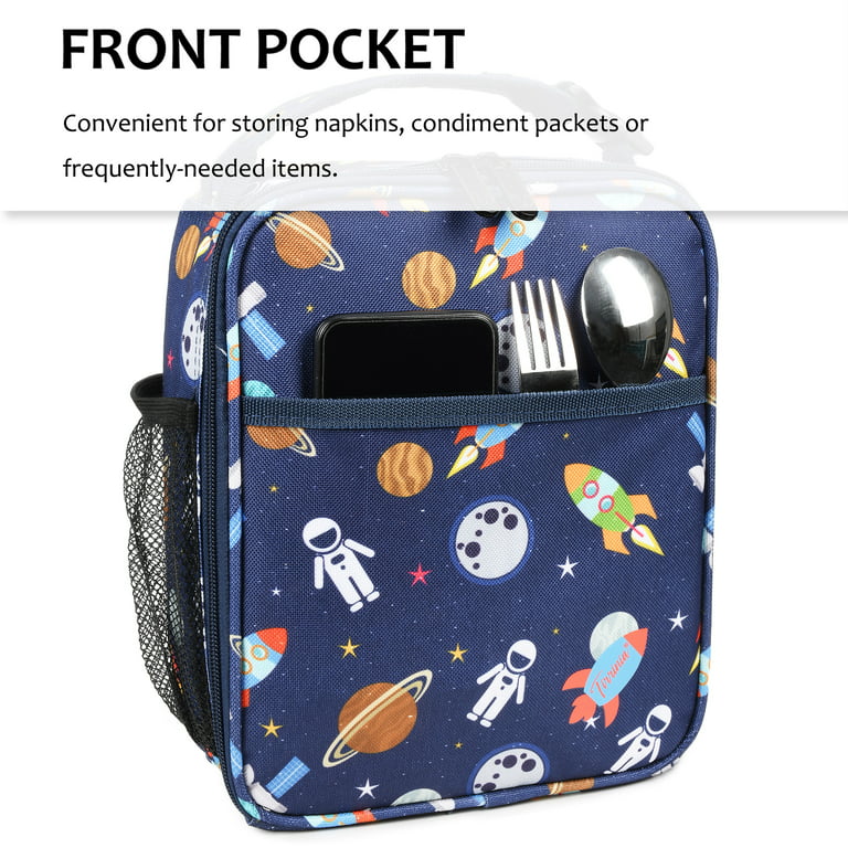 Tirrinia Small Portable Reusable Thermal Insulated Lunch Bag to Keep Your Snacks,Drinks and Meals at A Consistent Temperature for Adult Kids, Space