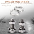 thumbnail image 5 of Uxcell 80 Pack Spring Lock Washer, 316 Stainless Steel M5 Split Lock Washer Assortment, 5 of 6