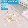 thumbnail image 4 of Uxcell Golden Jewelry Making Charm , 100 Pcs Alloy Moon Pendants DIY for Necklace, Bracelet, Earring, 4 of 6