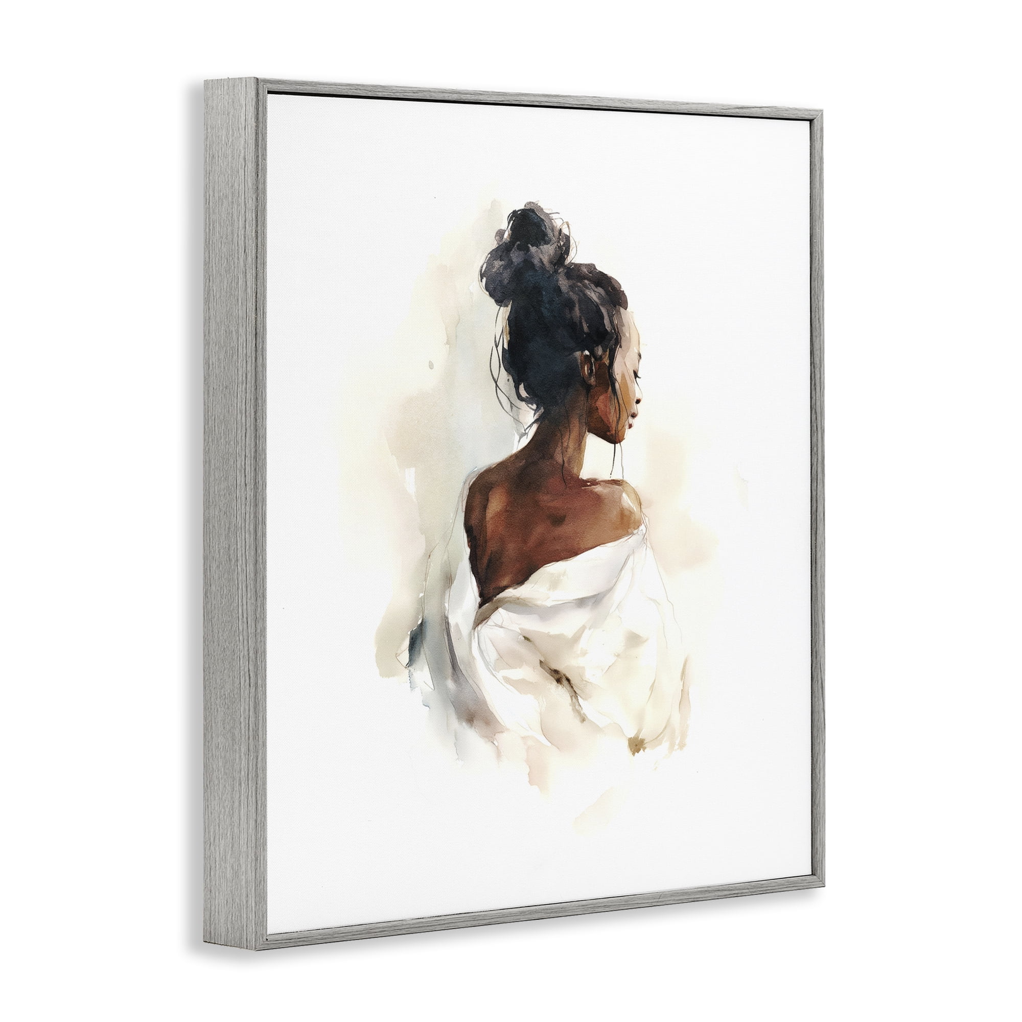 Stupell Industries Chic From Behind Gray Framed Giclee Art, design by Svetlana Aleynikova