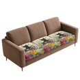 thumbnail image 2 of Xoenoiee Purple Butterfly Marble Pattern Stretch Patio Cushion Covers Sofa Couch Seat Chair Slipcovers Waterproof Cushion Cover Replacement Furniture Protector for Pets Kids, 2 of 7