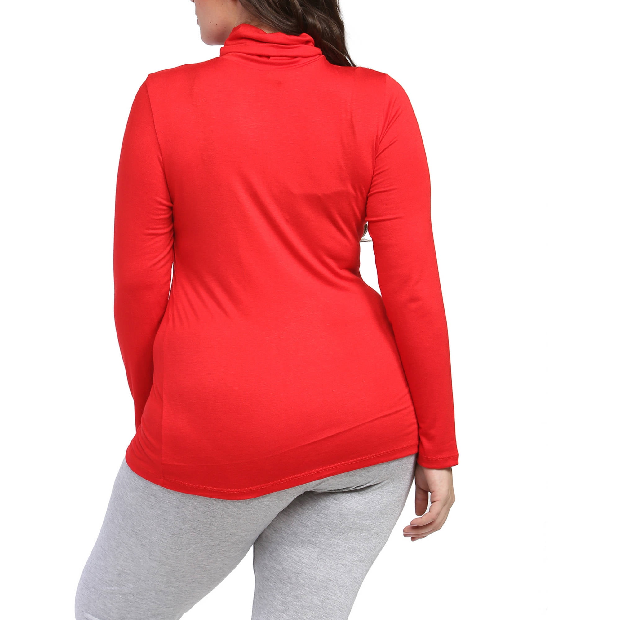 Women's Plus Size Turtleneck Sweater