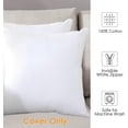 thumbnail image 2 of Huangxibin 300 Thread Count Body Pillow Cover Pillowcase Pillow Protector Cushion Cover with Zippers Only Cover No Insert (014 Dark Blue Flower Leaves), 2 of 4
