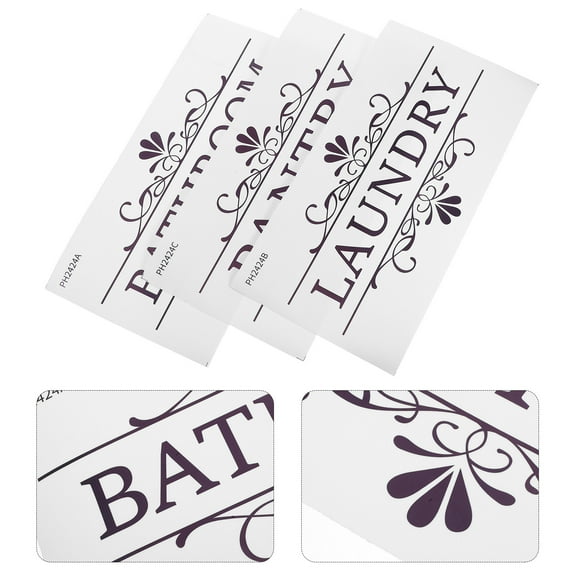 OFFIGAM Bathroom Wall Decor Stickers PVC Multi 2 Sets