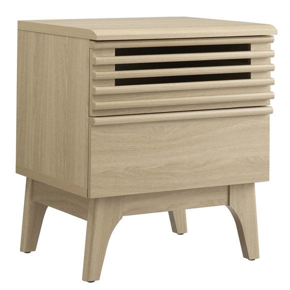 Mesita de noche Modway Render Mid-Century Modern Oak 48 x 38 x 53 cm