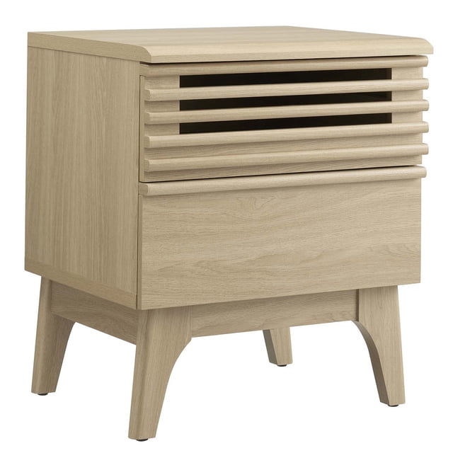 Mesita de noche Modway Render Mid-Century Modern Oak 48 x 38 x 53 cm