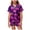 Dark Purple, variant on Leey-World Toddler Halloween Pjs Satin Pajama Sets Girls Silk Button Down Short Sleeve & Short Sleepwear 2PCS Pjs for Girls 2T 3T 4T 5T 6T 7T 8T