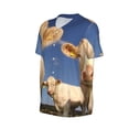 thumbnail image 6 of Fotbe Cows Cattles Baseball Jersey Shirt for Men and Women, Casual Short Sleeves Button Down T-Shirt-4X-Large, 6 of 9