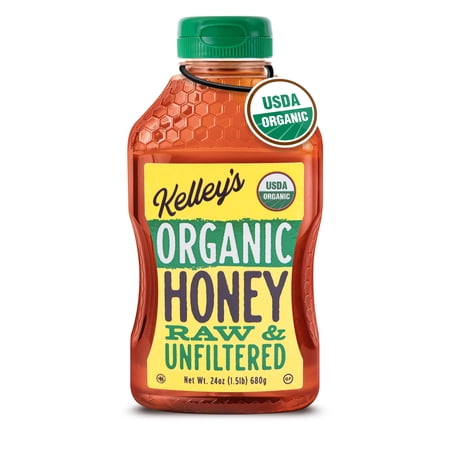 Kelley's 100% Organic Raw & Unfiltered Honey, USDA Certified