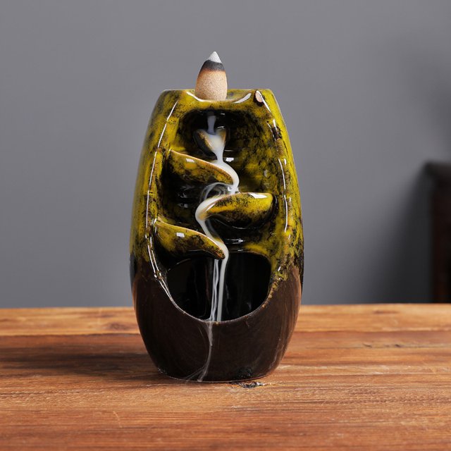 Quemador de incienso de reflujo izquierdo y derecho Fengyuan horno cambio antiguo aromaterapia gran hogar decoración creativa accesorios para el hogar