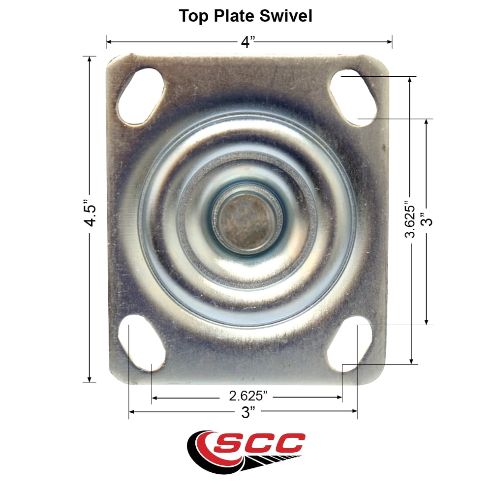 Service Caster 10 Inch Swivel Caster - Semi-Pneumatic Wheel, 650 Lbs Capacity, Replacement For Greenlee GMX Material Cart