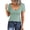 Mint Green, variant on WTXUE T-Shirts Short Sleeve, Crew Neck Shirts for Women Scoop Neck Ribbed Fitted Knit Shirt Basic Tight TShirts Summer Tops Knit Tops Solid | Casual for Women Black M