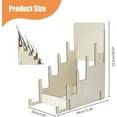 thumbnail image 2 of 3-Tier Wooden Greeting Card Display Stand Sticker Display Stand Art Prints Display Holder Vendors Postcard Organizer Multipurpose Brochure Holder 34x20x52.5cm DIY, 2 of 7
