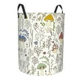 thumbnail image 2 of Daiia Colorful Mushrooms and Plants Round Laundry Basket with Handles Thickened Waterproof Circular hamper,Dirty Clothes Storage Basket for Bedroom,Bathroom,College Dorm-Small, 2 of 8