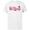 White, variant on Disney Mickey & Minnie Valentine's Day 2026 Script Logo Trip - Short Sleeve Cotton T-Shirt for Adults - Customized-Black
